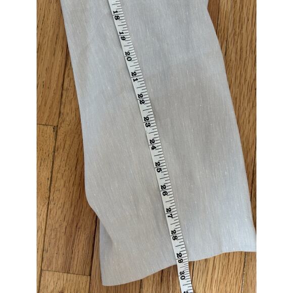 J JILL Stretch Trouser Crop Pants Linen Viscose L Tall Gray Career Minimalist - Picture 11 of 11